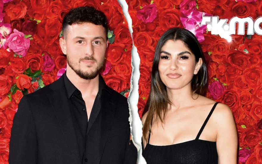 Jannik Kontalis und Yeliz Koc mit einem Riss