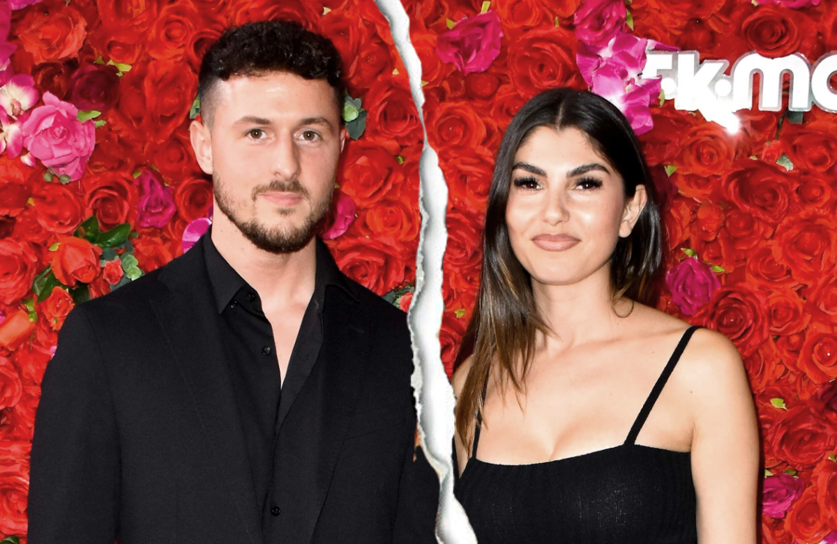 Jannik Kontalis und Yeliz Koc mit einem Riss