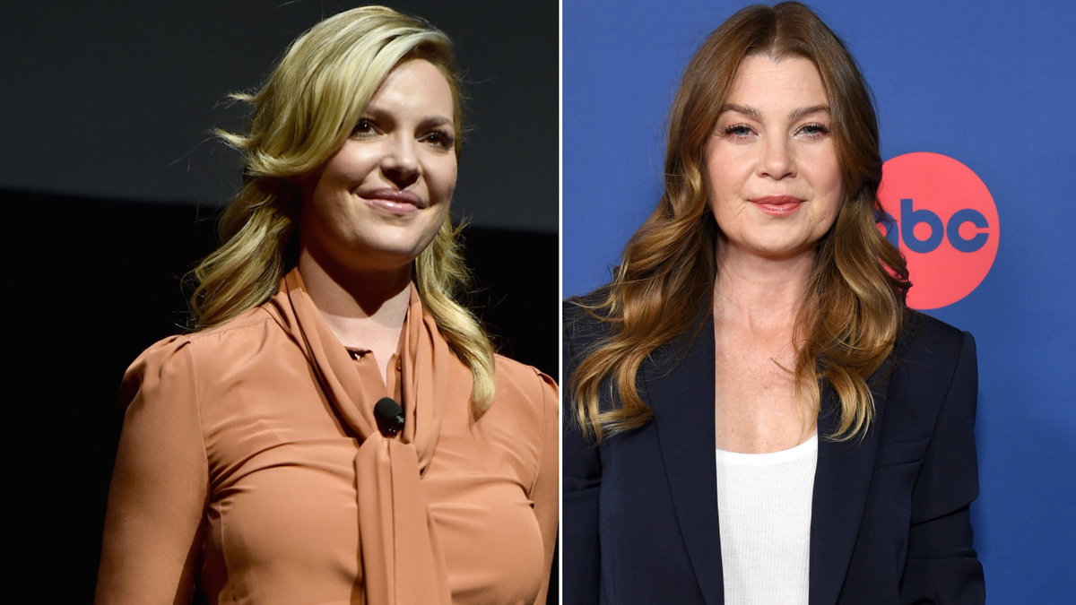 Katherine Heigl und Ellen Pompeo stehen nebeneinander