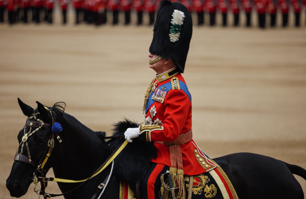 König Charles III., "Trooping The Colour"-Parade 2023.