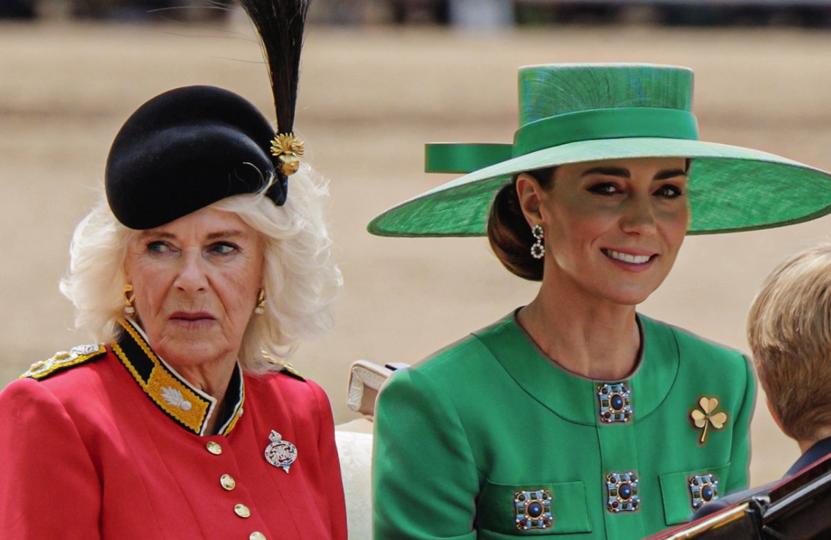 Königin Camilla und Prinzessin Kate, "Trooping The Colour"-Parade, 2023.