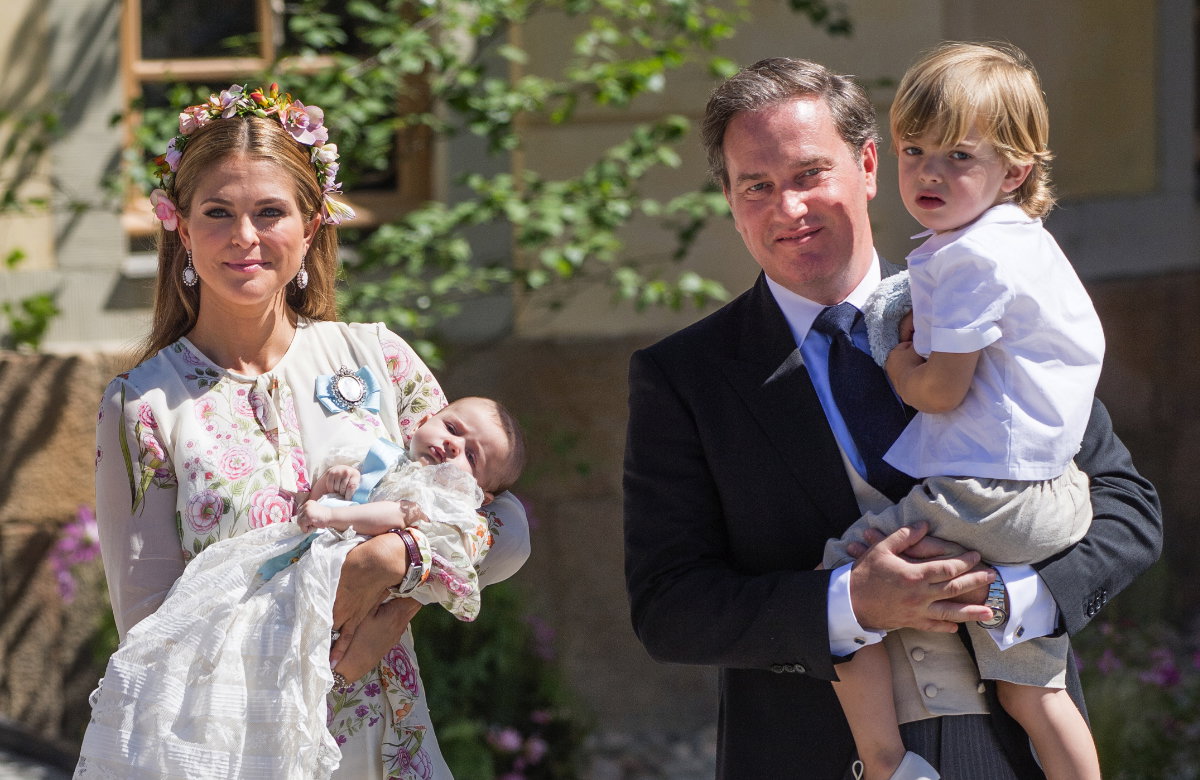 Prinzessin Madeleine, Gatte Chris O'Neill und ihre Kinder.
