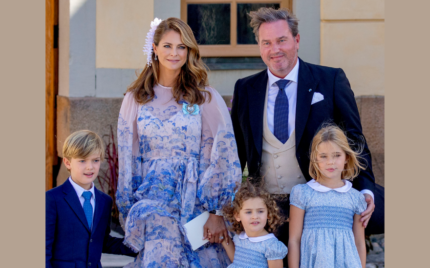 Madeleine von Schweden & Chris O'Neill mit den Kindern Leonore, Niclas und Adrienne