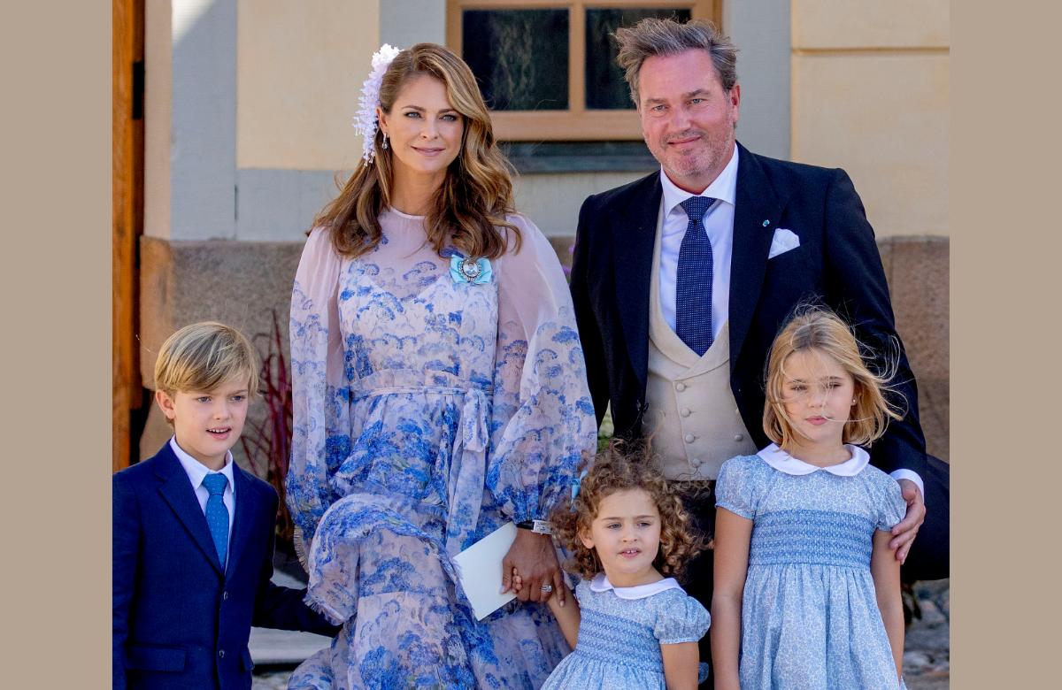 Madeleine von Schweden & Chris O'Neill mit den Kindern Leonore, Niclas und Adrienne