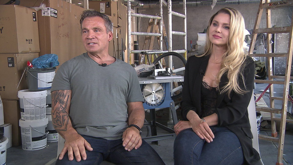 Peter Klein und Yvonne Woelke bei der "Bau-Challenge"