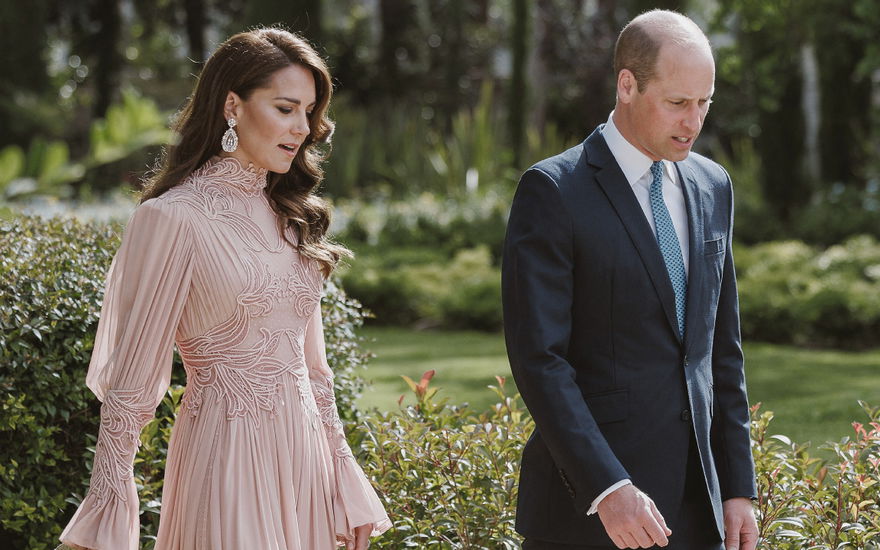 Prinzessin Kate und Prinz William bei Hochzeit in Jordanien