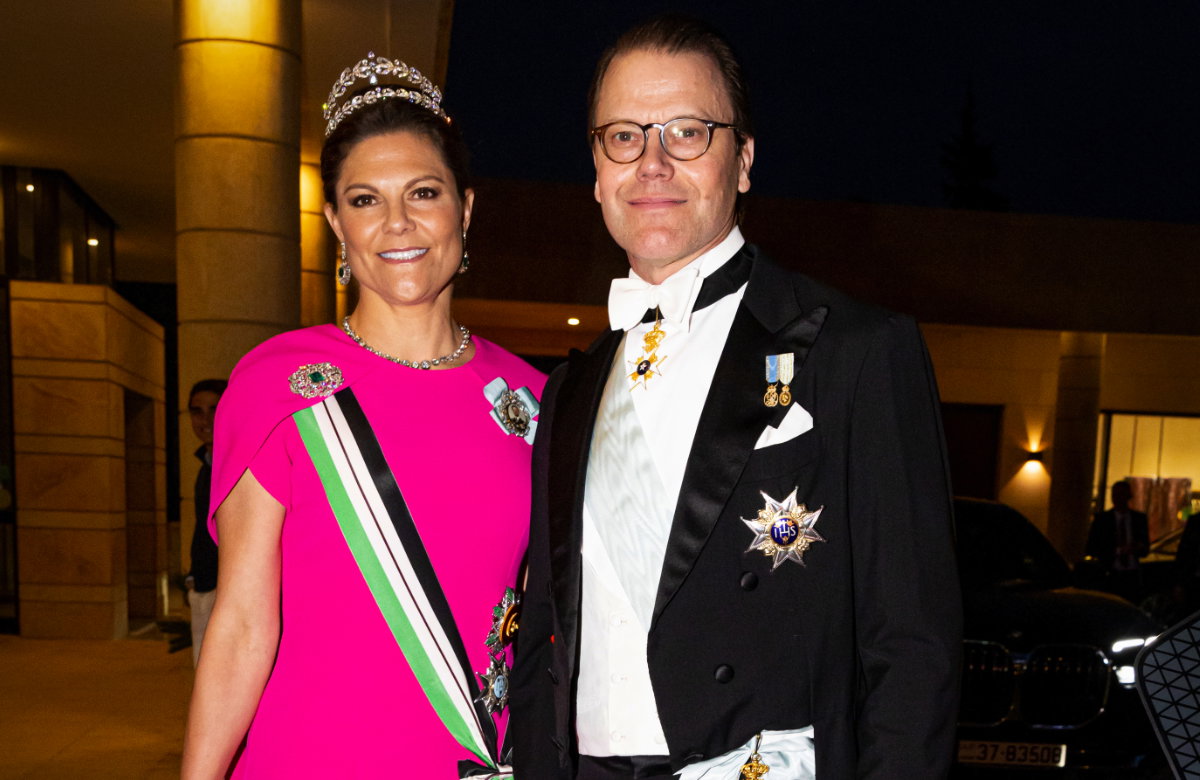 Prinzessin Victoria und Prinz Daniel bei der Hochzeit in Jordanien.