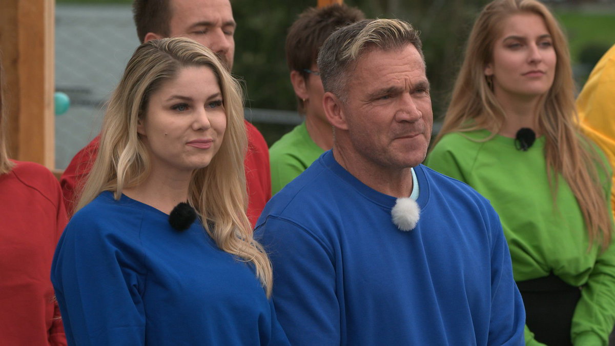 Peter Klein und Yvonne Woelke bei der "Bau-Challenge"