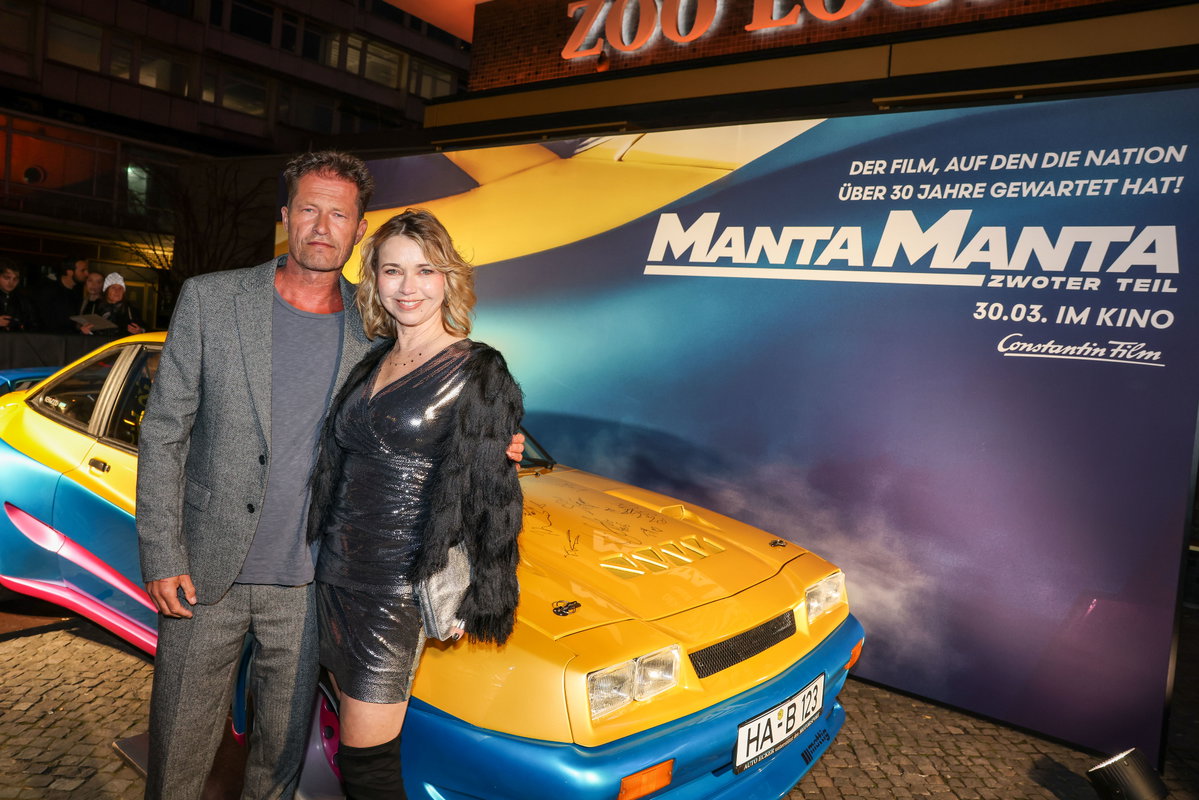 Til Schweiger und Tina Ruland bei der "Manta Manta - Zwoter Teil" Premiere