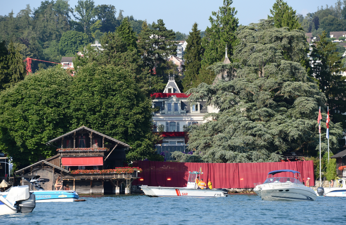 Das "Chateau Algonquin" am Zürichsee, wo Tina Turner und Erwin Bach heirateten und 25 Jahre lang lebten.