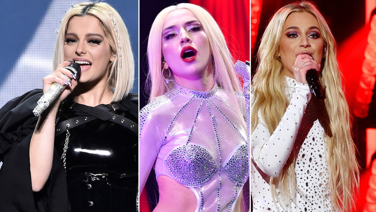 Bebe Rexha, Ava Max und Kelsea Ballerina singen auf der Bühne
