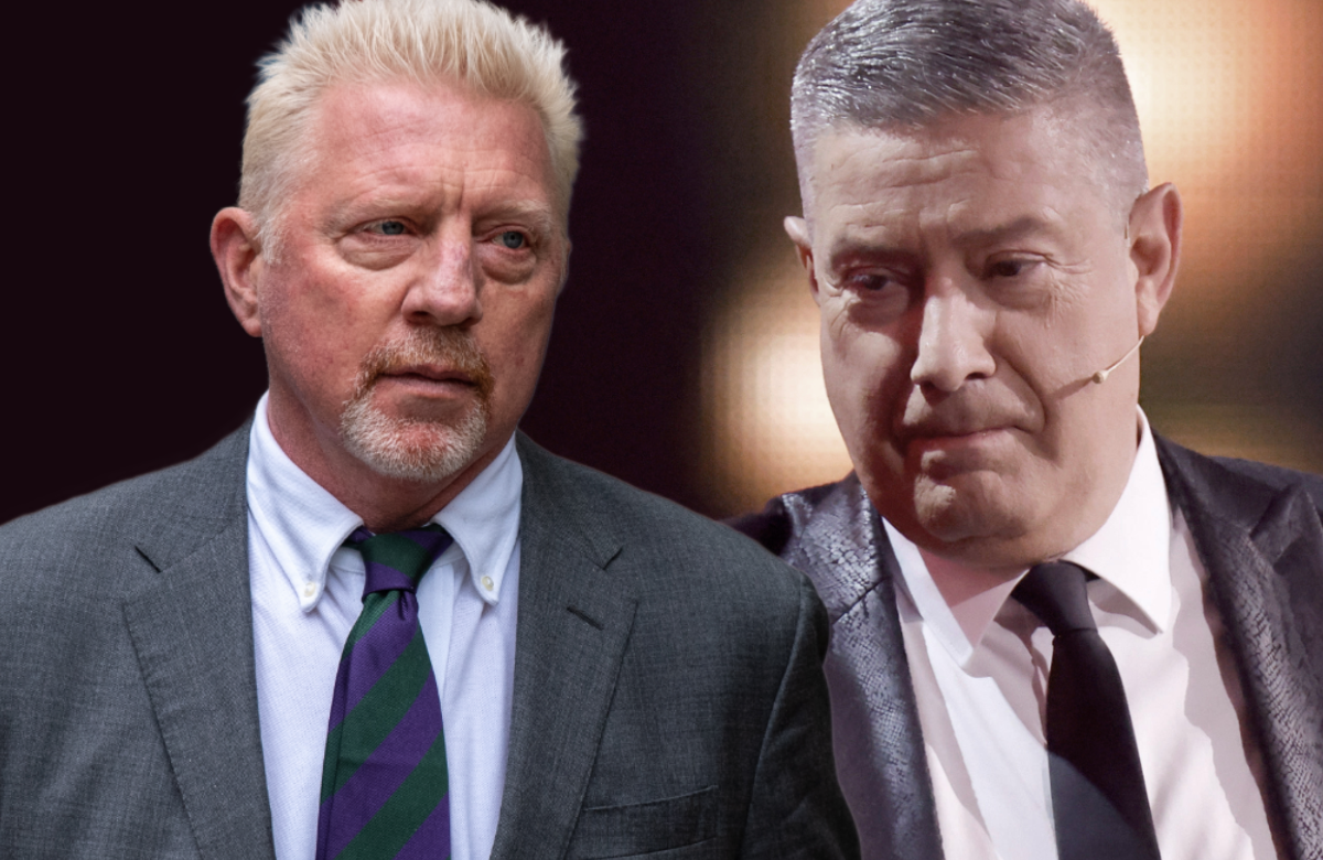 Boris Becker und Joachim Llambi ernst