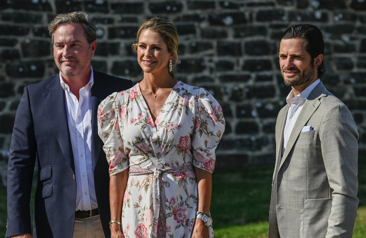 Chris O'Neill, Prinzessin Madeleine und Prinz Carl Philip.