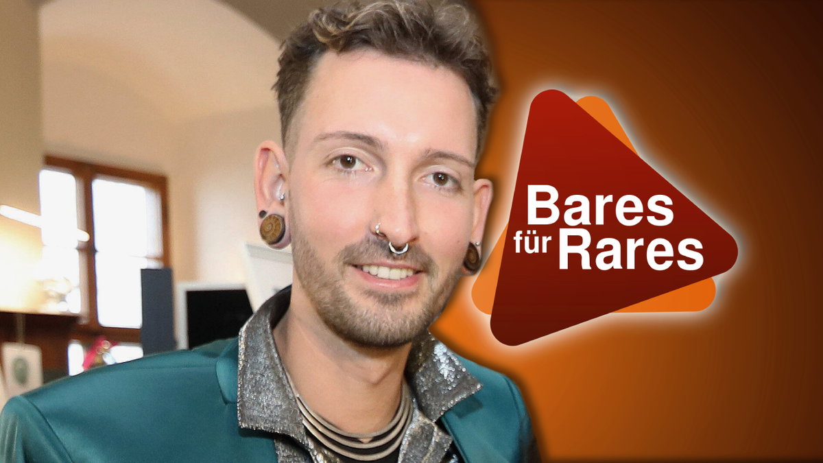 Fabian Kahl mit "Bares für Rares"-Logo