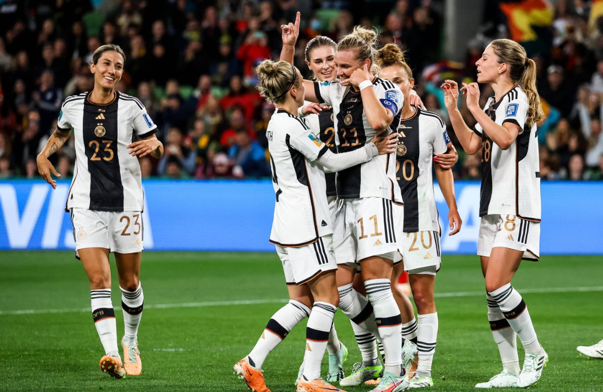 WM 2023: Deutschland gegen Marokko / Deutschland jubelt
