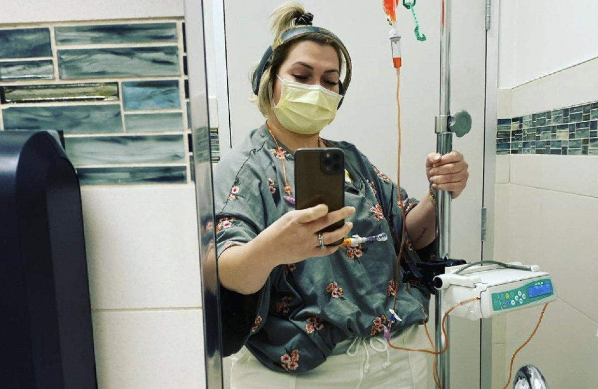Influencerin Haley Odlozil im Krankenhaus.
