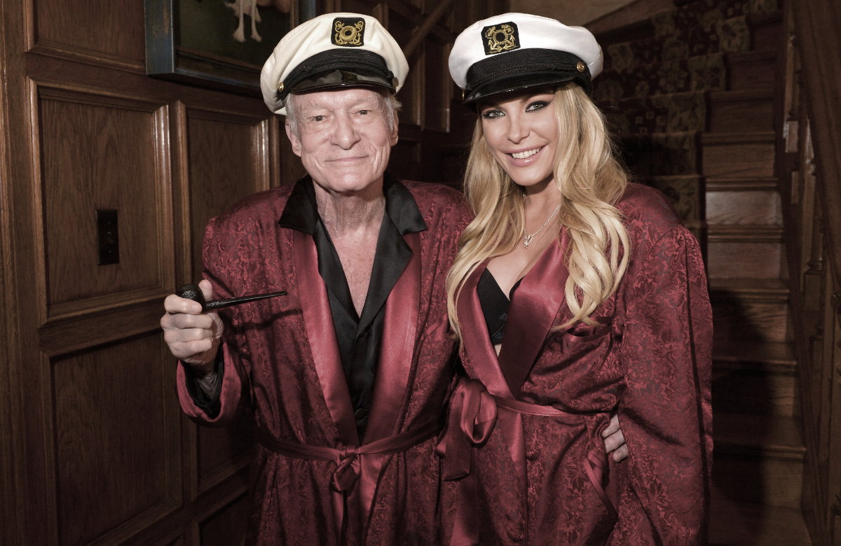 Hugh Hefner mit Ehefrau Crystal Hefner