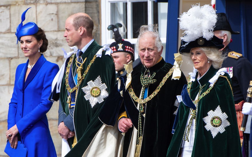 Prinzessin Kate, Prinz William, König Charles III. & Königin Camilla.