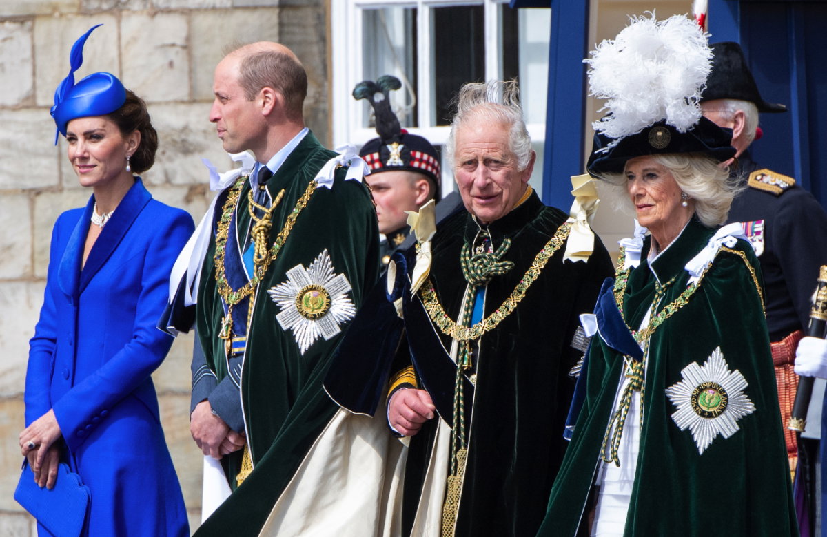 Prinzessin Kate, Prinz William, König Charles III. & Königin Camilla.