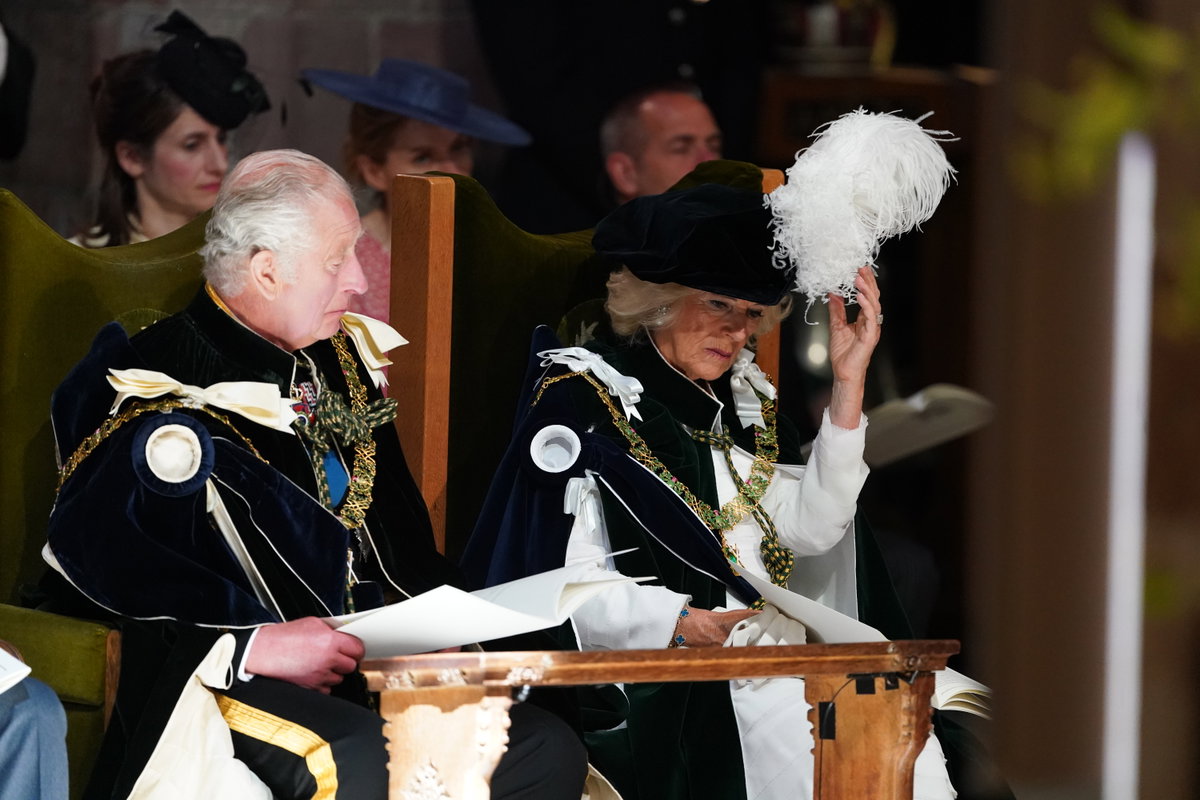 König Charles und Königin Camilla am 05. Juli bei der Krönung in Schottland.