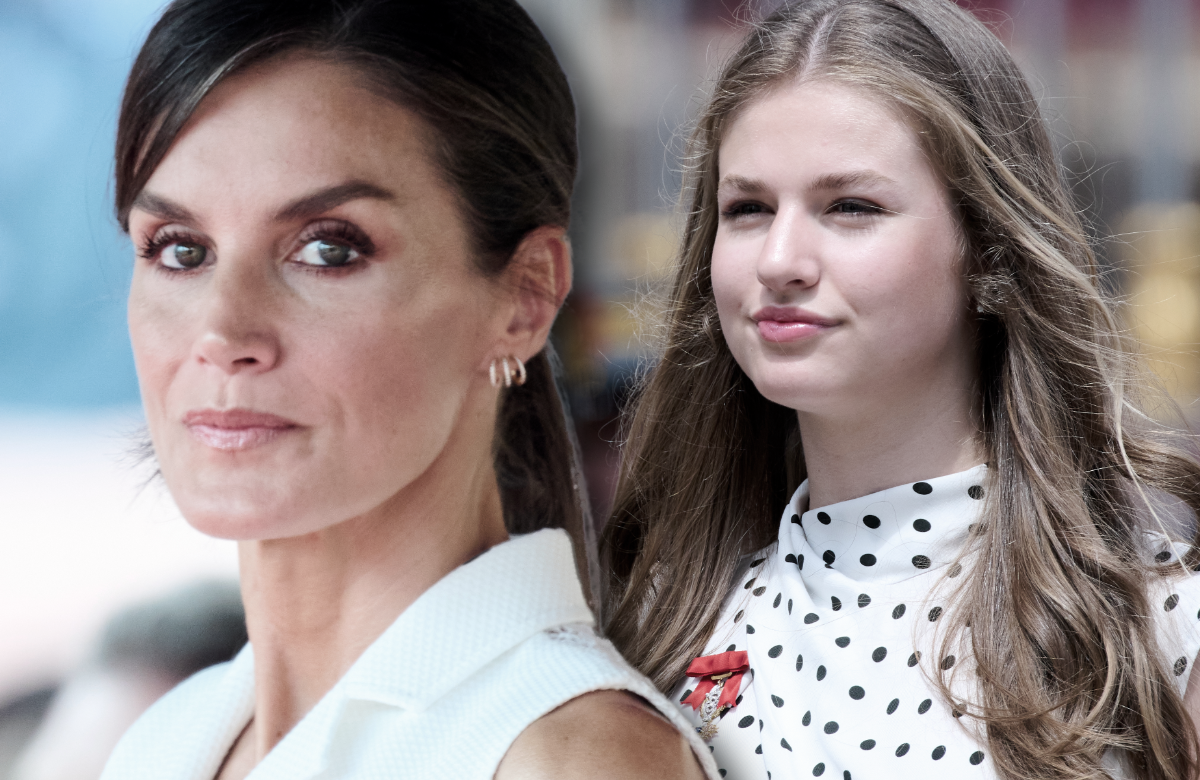 Königin Letizia und Prinzessin Leonor ernst