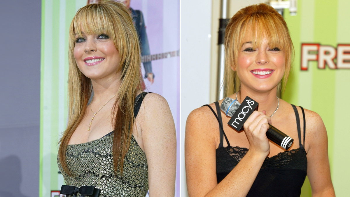 Lindsay Lohan mit blonden Haaren im Jahr 2003