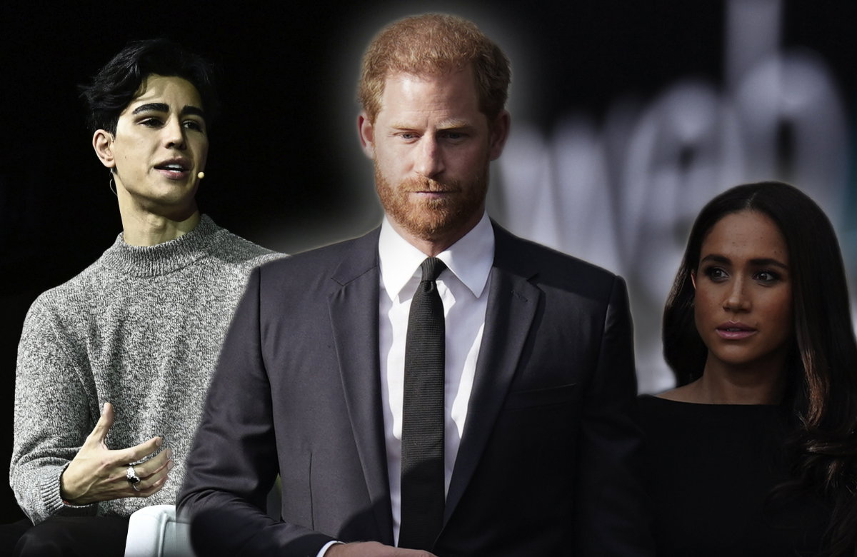 Omid Scobie mit Prinz Harry und Herzogin Meghan.