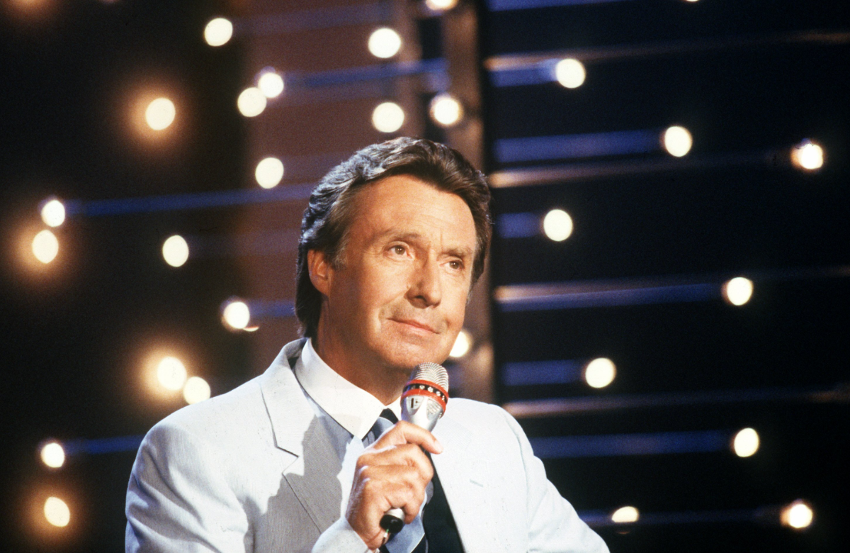 Peter Alexander bei einem Auftritt 1987