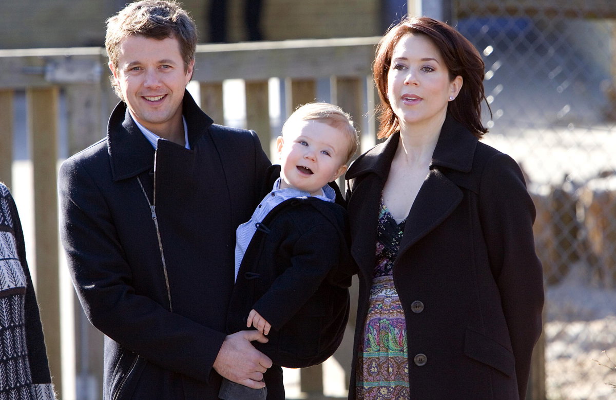 Prinz Frederik, Prinz Christian und die schwangere Prinzessin Mary.