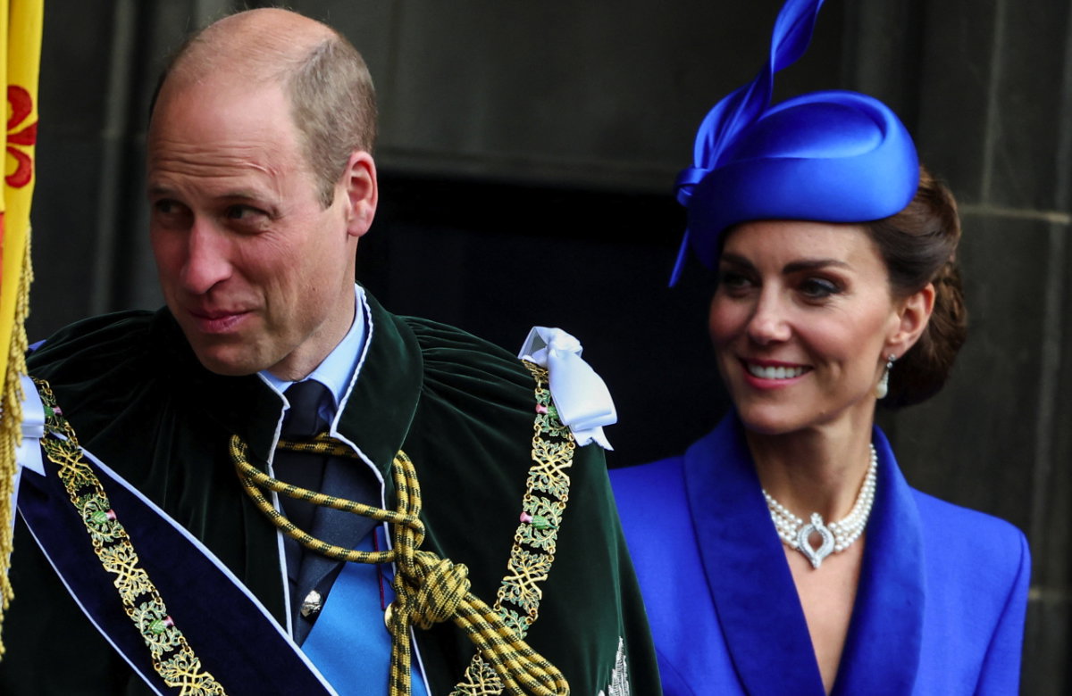 Prinz William und Prinzessin Kate bei der Krönung in Schottland.