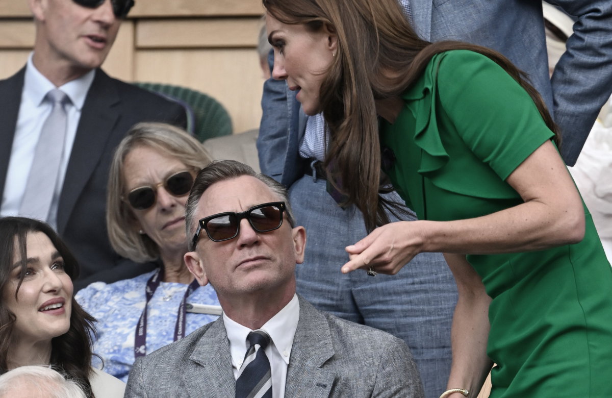 Danielo Craig und Prinzessin Kate in Wimbledon