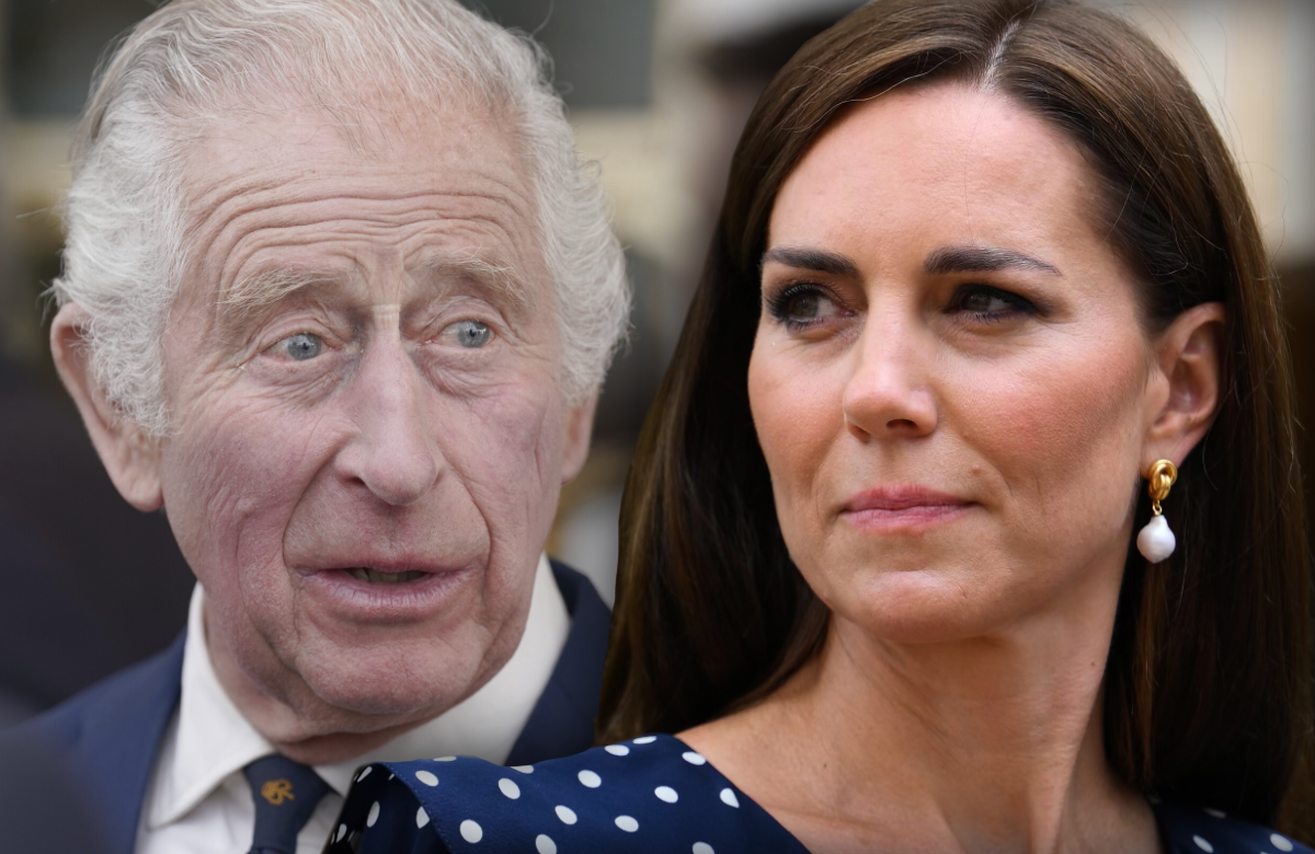 Prinzessin Kate schaut ernst - König Charles überrascht