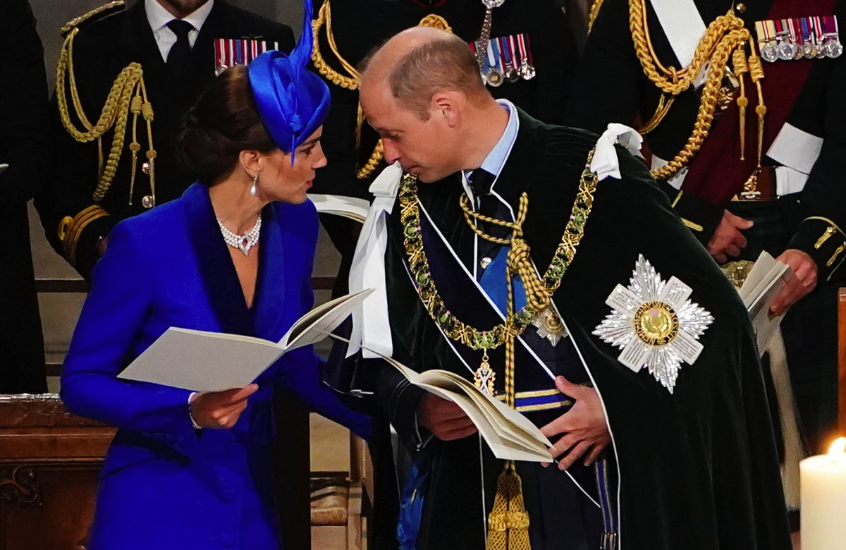 Streicheleinheit von Prinzessin Kate für Prinz William.