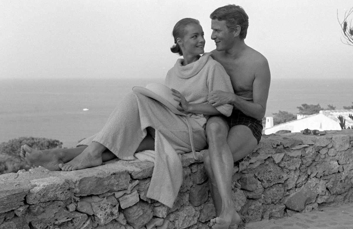 Romy Schneider mit Ehemann Harry Meyen