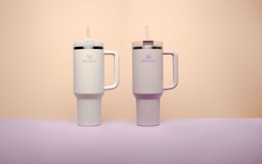 Stanley Tumbler in Cream und Orchid