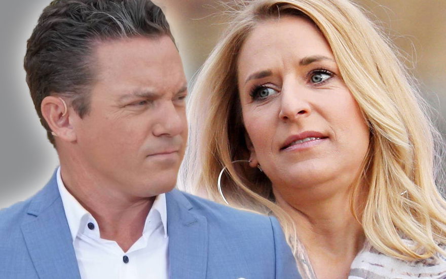 Collage Stefanie Hertel und Stefan Mross trübe Stimmung