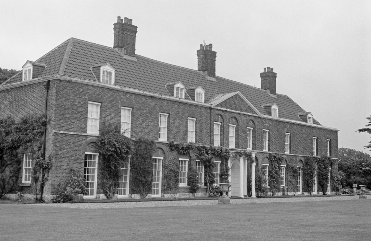 Landsitz der britischen Royals, Amner Hall ca. 1970.