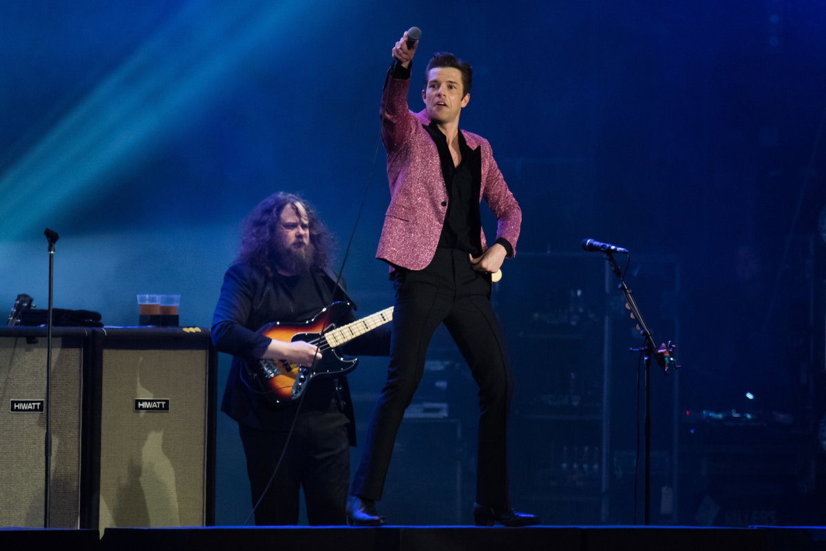 The Killers' Brandon Flowers auf der Bühne
