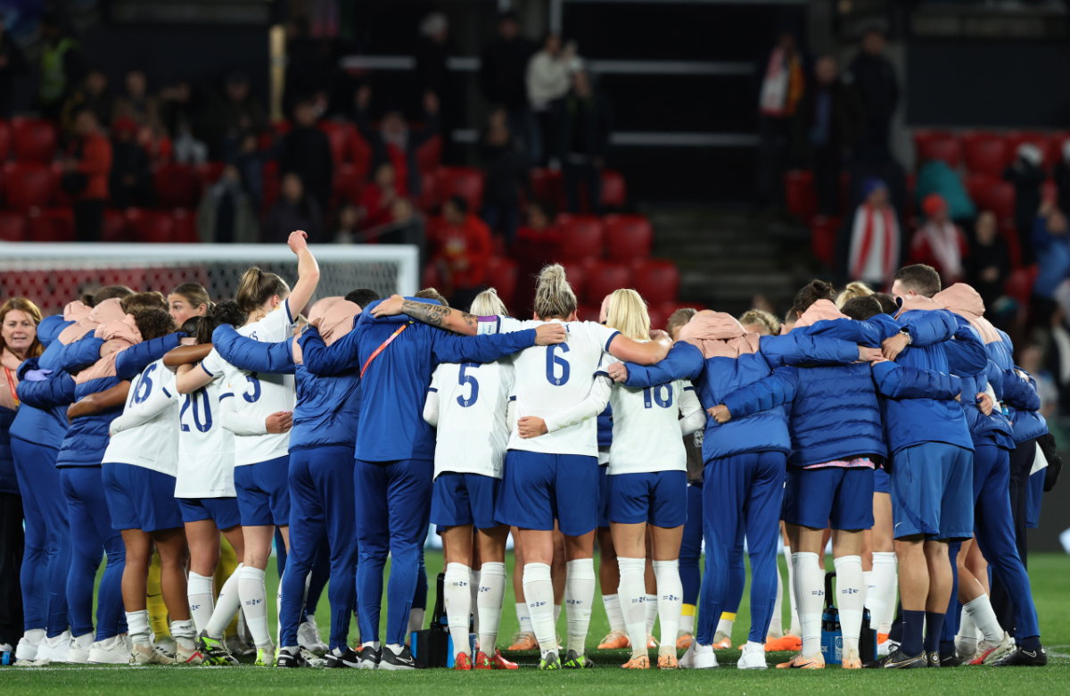 Englische Fußballmannschaft der Frauen bei der WM 2023.