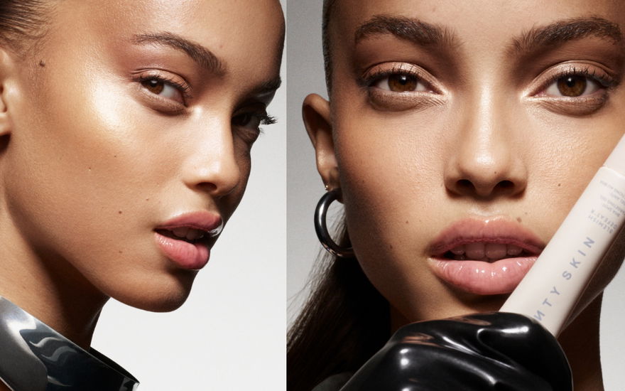 Frau mit Fenty Skincare