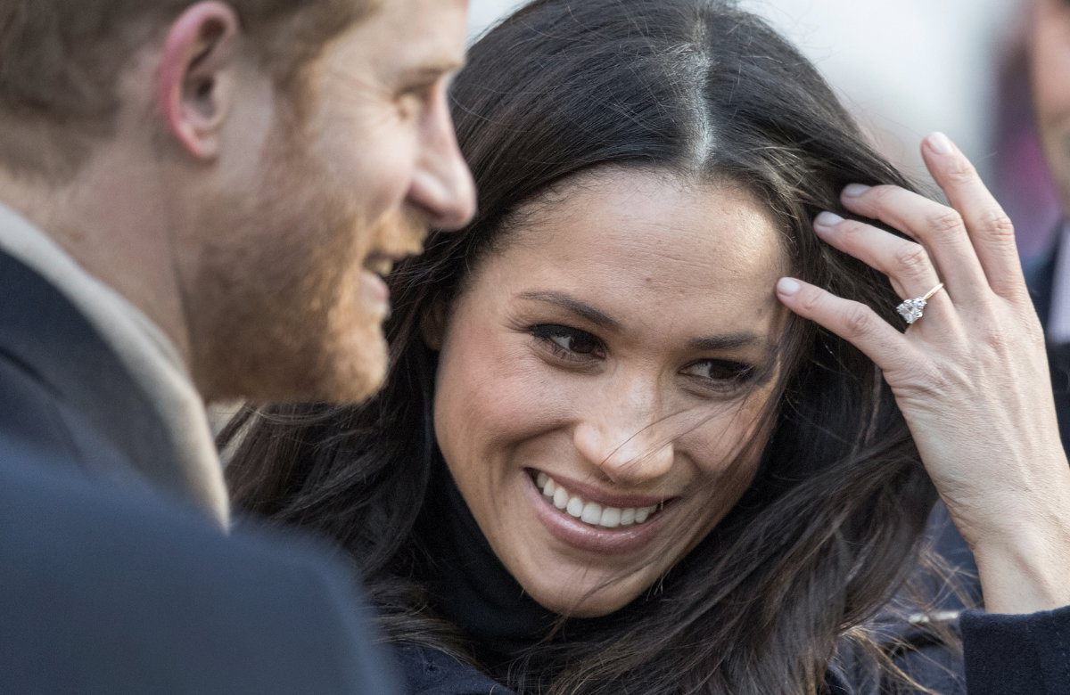 Prinz Harry und Herzogin Meghan nach der Verlobung 2017.