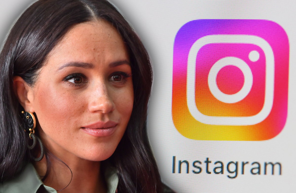 Herzogin Meghan und das Instagram-Logo.
