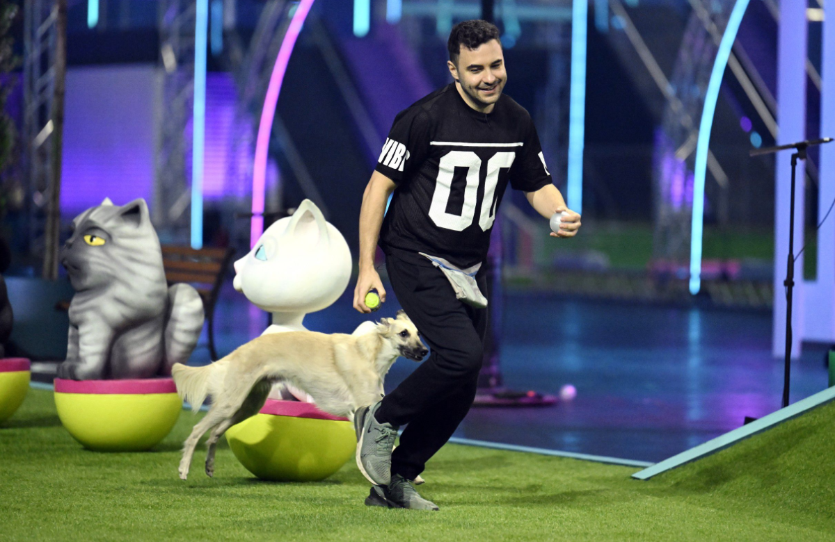 Lars Steinhöfel mit seinem Hund bei "Top Dog Germany"