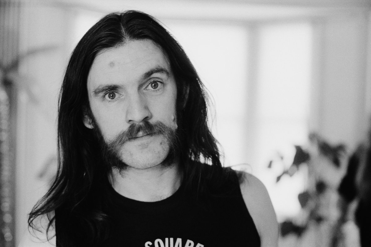 Lemmy Kilmister schwarzweiß