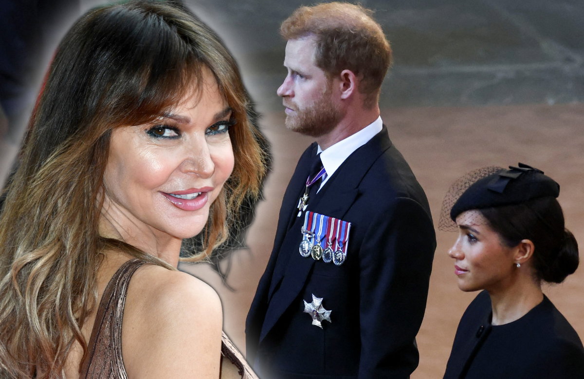 Lizzie Cundy, Prinz Harry und Herzogin Meghan.