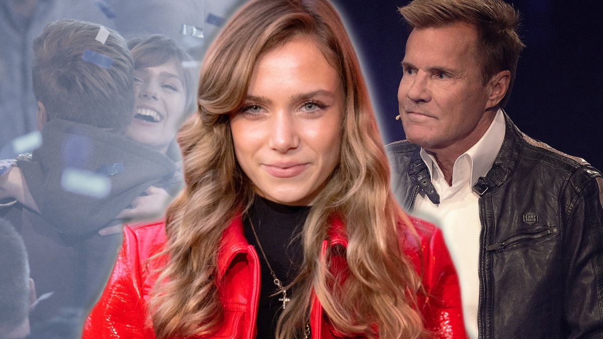 Marie Wegener und Dieter Bohlen (im Hintergrund zu DSDS-Zeiten)