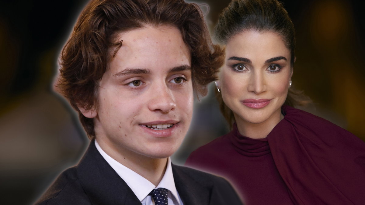 Prinz Hashem von Jordanien und Mutter Königin Tania