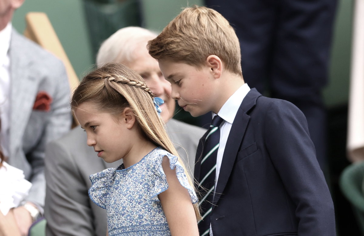 Prinzessin Charlotte und Prinz George in Wimbledon.