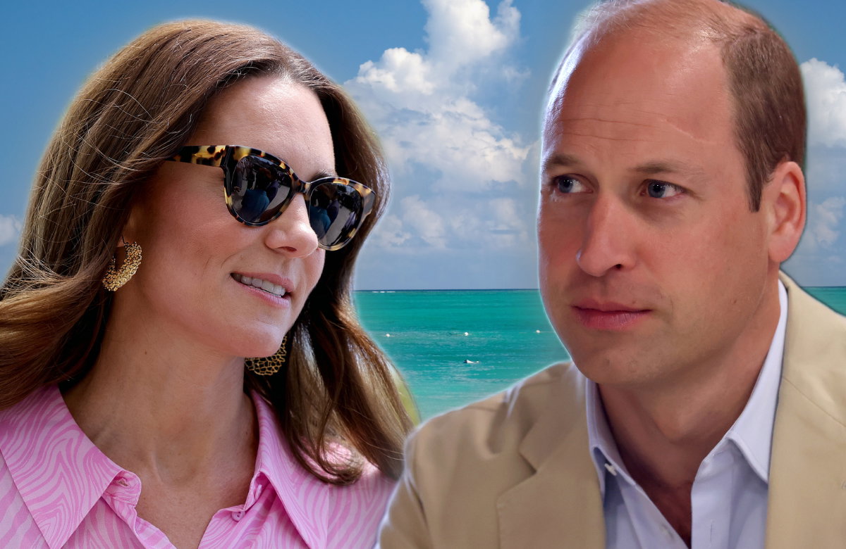 Prinzessin Kate und Prinz William in der Karibik.