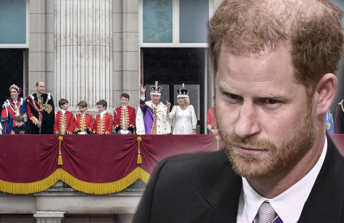 Die britische Königsfamilie und Prinz Harry.